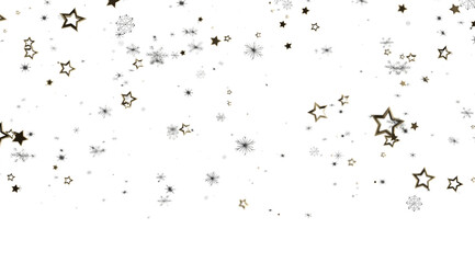 Beautiful background with golden stars and sparkles. Perfect for holiday designs.