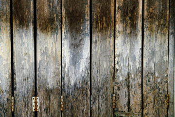 Weathered Wooden Planks with Texture and Natural Patina on Surface