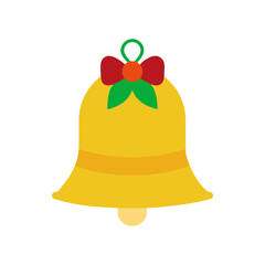 christmas bell icon vector art