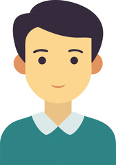 Minimalist flat avatar collection people face vector illustration scalable eps icon