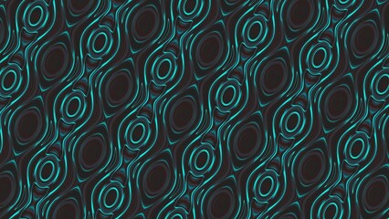 Sleek diagonal pattern with glowing turquoise lines on a dark background. Great for futuristic designs, tech-themed visuals, or modern abstract art.