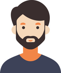 Minimal flat avatar collection people face vector illustration scalable eps icon