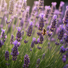 Obraz premium lavender flowers in the garden