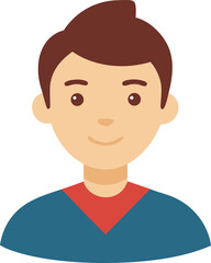 Minimalist flat avatar collection people face vector illustration scalable eps icon