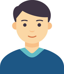 Minimal flat avatar collection people face vector illustration scalable eps icon person