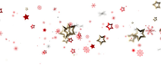 Festive holiday background with red and gold stars. Perfect for cards, banners, and more!