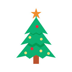 christmas tree icon vector art