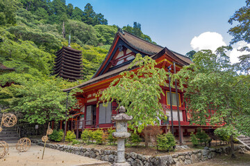 奈良 談山神社 深緑の境内の夏景色