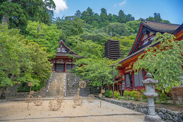奈良 談山神社 深緑の境内の夏景色