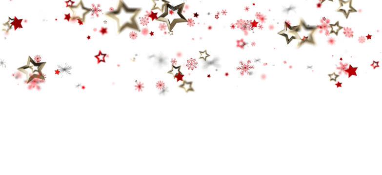 Festive background with red and gold stars, perfect for holidays and celebrations. High resolution image.