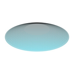 Futuristic concentric circle illustration with gradient perspective for abstract design uses