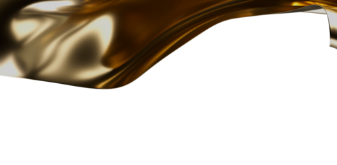 Abstract golden wavy background with smooth reflections and empty space for text. Perfect for luxury designs, presentations, and creative projec