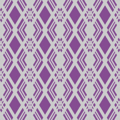 Square pattern fabric, applied floral pattern, white silk thread