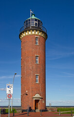 The Hamburg Lighthoue in Cuxhaven, another landmark of this town