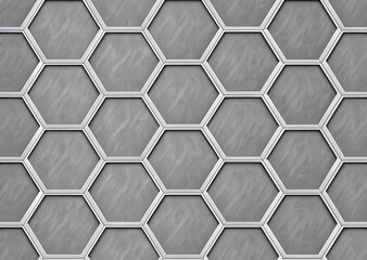 grey hexagon pattern background