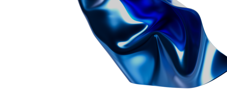 Mesmerizing abstract artwork featuring flowing blue colors with highlights and shadow reflections, perfect for backgrounds and design elements.