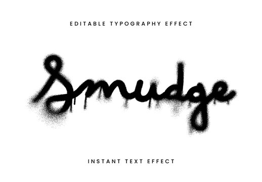 Black Ink Drip Text Effect Script Spray Font