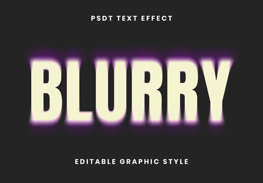 Beige And Purple Gradient Blurry Text Effect Glow Blurry Font