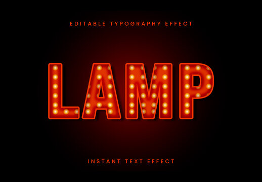 Marquee Lightbulb Text Effect