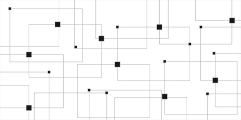 Abstract connecting dots and circles. Abstract vector illustration with Vectors Geometric circuit dots and lines.. Abstract vector illustration with overlapping.