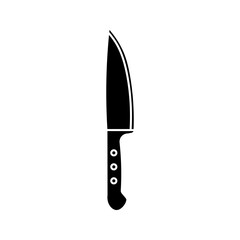  kitchen knife icon white on background