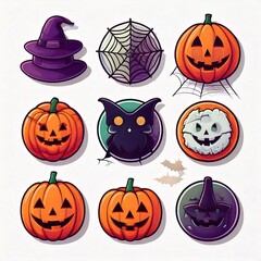 Happy Halloween Icon Set