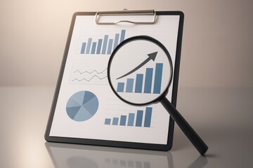 Growth concepts data analysis insights through visual charts in business environments