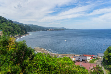 Fototapeta premium Jogasaki Coast - A rugged rocky coastline 