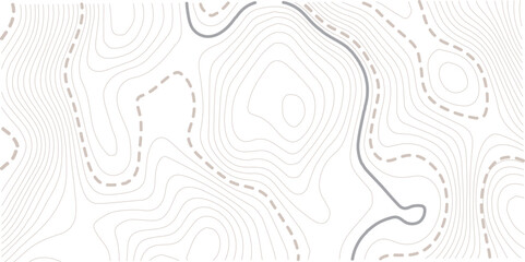 Topographic gold luxury map background. Geographic abstract pattern. The topo contour or wallpaper. Mountain trail terrain or path. Vector illustration.