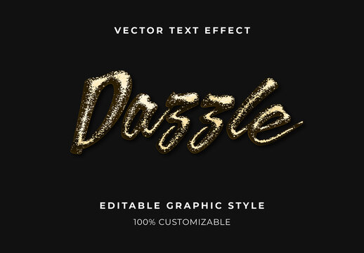 Golden Glitter Gold Text Effect Script Shiny Luxury Font