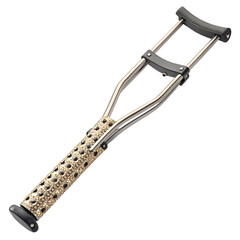 Stylish forearm crutch providing mobility and support during recovery, offering a blend of functionality and modern design in medical equipment