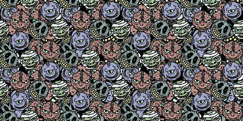 monster madball mummy eye dragon zombie halloween ghost cyclops