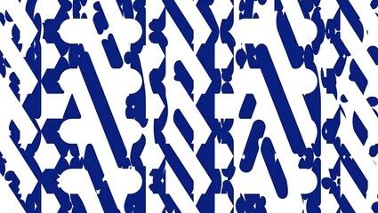 Abstract Blue and White Pattern Design.