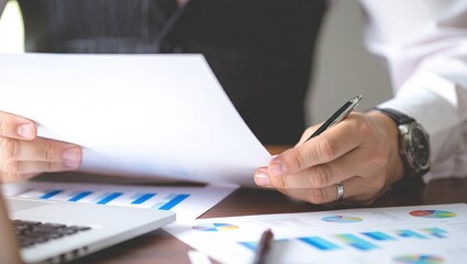 Analyzing Business Data - A Close-Up of Financial Review and Planning.