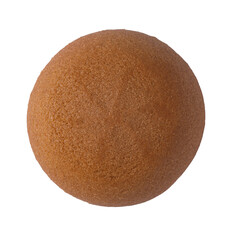 Plain brown burger bun on transparent background