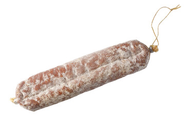 Salami sausage dry-cured pork meat food