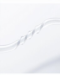 Shiny Silver Metallic Item with Glossy Surface and Symmetrical Arrangement on Bright Light Background