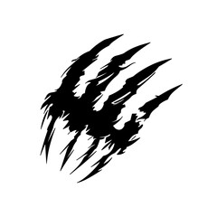 Fierce animal claw scratch mark design for creative projects