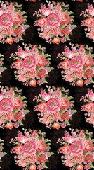 running Allover florals  Print