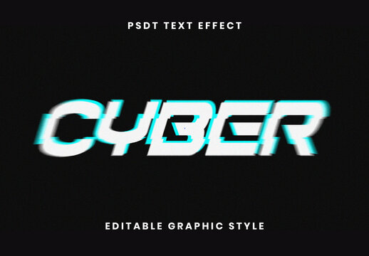 White Cyberpunk Glitch Text Effect Distortion Bold Font