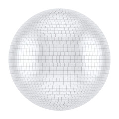 Silver disco ball for parties and events