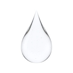 Clear drop of water or cosmetic serum