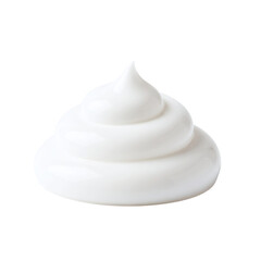 Dollop of white whipped cream or shaving foam
