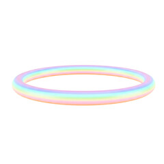 Pastel rainbow iridescent halo ring