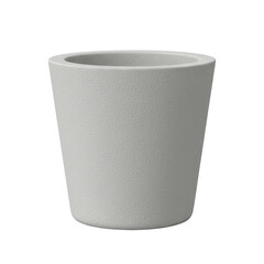 Gray concrete planter pot mockup