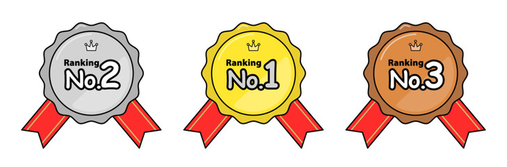 Medal illustration set 01