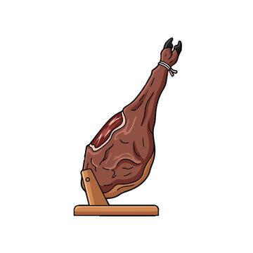 Traditional Spanish Jam&oacute;n Ib&eacute;rico Design