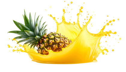 Pineapple juice splash