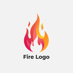 Modern flame icon vector, Abstract fire logo, Bonfire silhouette branding design, Unique fire symbol for identity
