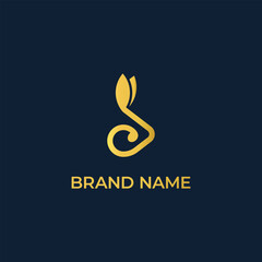 luxury letter C with Bunny minimalist logo vector